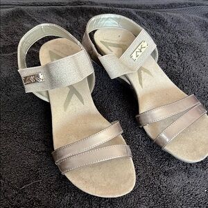 Women's Anne Klein Gold Sandals